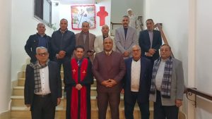 ساطور .. يقدم التهنئة للاخوه الأقباط بعيد الميلاد المجيد بمقر الكنيسة الإنجيلية بدسوق