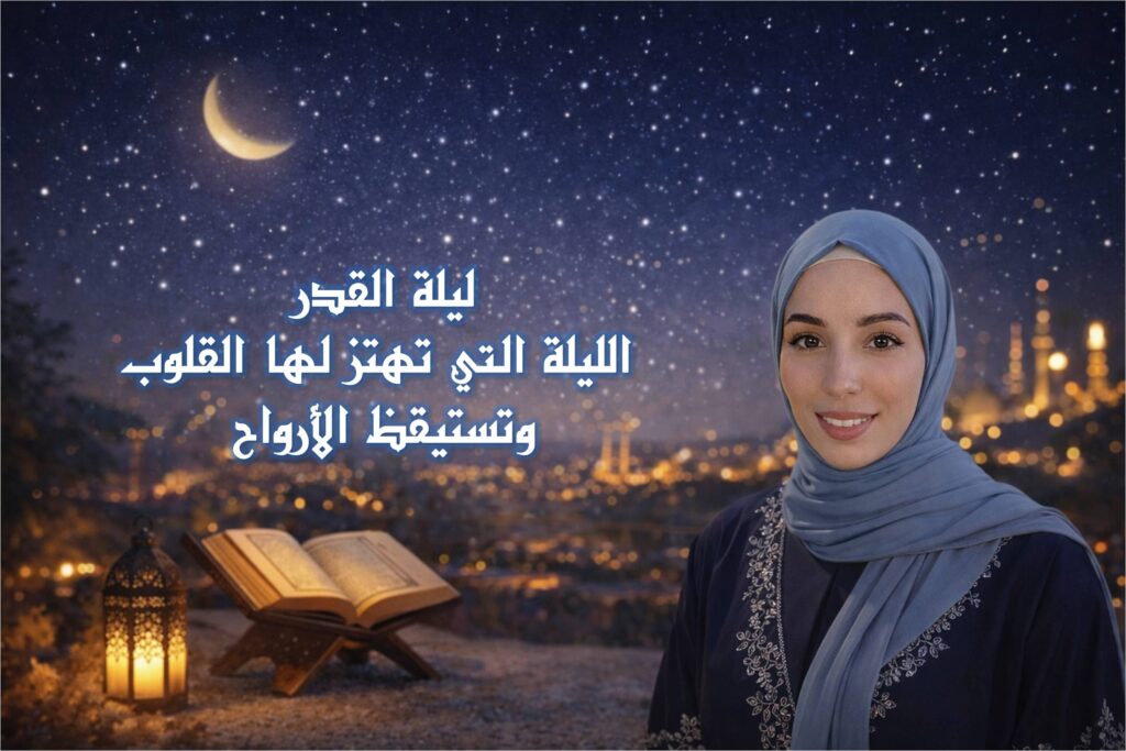 ليلة القدر الليلة التي تهتز لها القلوب. إسراء محمد
