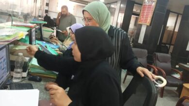 أبو حطب يتابع سير العمل بملف التصالح ولجان البت بالمركز التكنولوجي.