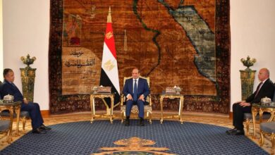الرئيس السيسي يستقبل السيد نبيل فهمي
