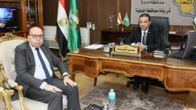 محافظ المنوفية يلتقى مدير هيئة الأوقاف