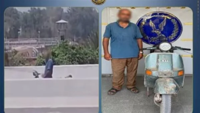 ضبط سائق دراجة نارية قام بأفعال خادشة للحياء
