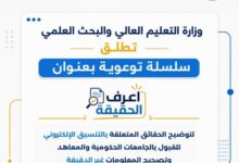 التعليم العالي تطلق سلسلة "اعرف الحقيقة" لتصحيح المفاهيم المغلوطة والرد على الشائعات