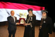 محافظ بني سويف يشهد اللقاء الوطني بمناسبة زيارة قداسة البابا تواضروس الثاني للمحافظة