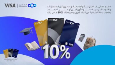 البنك العربي يطلق حملة استرداد نقدي على البطاقات الائتمانية