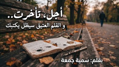 أجل، تأخرت.. بقلم: سمية جمعة ... سوريا