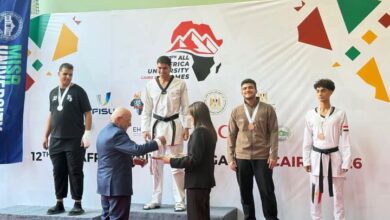 8 ميداليات لمنتخب التعليم العالي في البطولة الإفريقية للجامعات للمصارعة