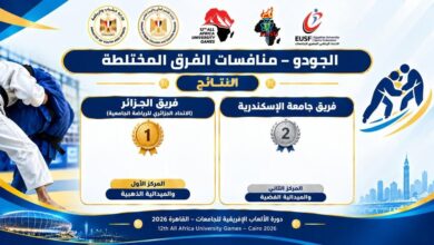الإسكندرية تحصد ذهبية الزوجي المختلط في منافسات تنس الطاولة