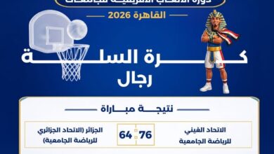 التعليم العالي : «القاهرة 2026».. منافسات قوية في كرة السلة