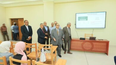 رئيس جامعة كفر الشيخ يتفقد انتظام الدراسة بجامعة كفر الشيخ الأهلية