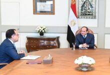 رئيس الجمهورية يجتمع برئيس مجلس الوزراء لتبادل الأراء ووجهات النظر
