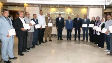 محافظ بني سويف يُكرّم أوائل الدورات التدريبية والمتميزين في رياضة كمال الأجسام