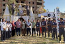رئيس جامعة كفر الشيخ يلتقي وفد الجامعة المشارك في أسبوع شباب الجامعات بالمنيا