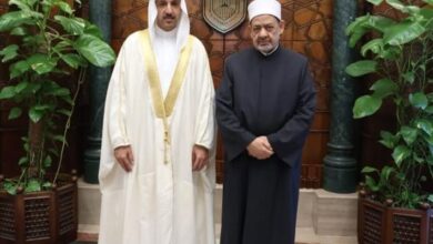 شيخ الأزهر يستقبل رئيس مركز الملك حمد العالمي للتعايش السلمي