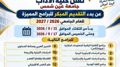 قرار وزاري بإصدار وتفعيل لائحة الدراسات العليا المحدثة بآداب عين شمس
