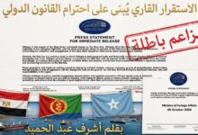 رداً على بيان الخارجية الإثيوبية وتهديد "البحر الأحمر":