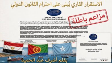 رداً على بيان الخارجية الإثيوبية وتهديد "البحر الأحمر":