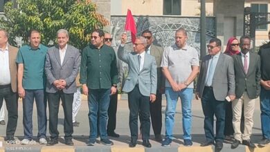 محافظ بنى سويف يعطي إشارة بدء انطلاق ماراثون "مهرجان النباتات الطبية وال