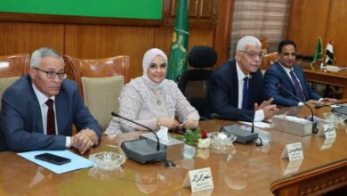 رئيس جامعة المنوفية يتابع الاستعدادات للاحتفال باليوبيل الذهبي