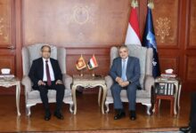 الفريق أسامة ربيع يستقبل سفير جمهورية سريلانكا