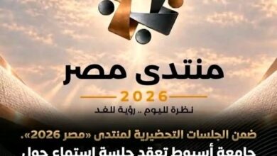 جامعة اسيوط تعقد جلسة استماع" لمحور " فجوات التنمية والعدالة المكانية "