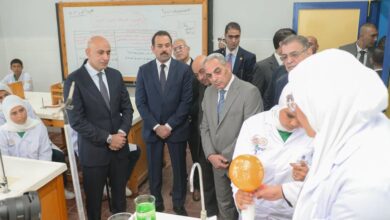 جولة تفقدية بمدرسة "مستقبل مصر" المصرية الإيطالية
