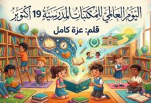 اليوم العالمي للمكتبات المدرسية 19 أكتوبر. بقلم عزه كامل