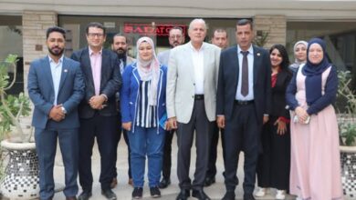 وفد من أمانة حزب حماة الوطن بمركز ومدينة السادات يزور اللواء جمال الخشن
