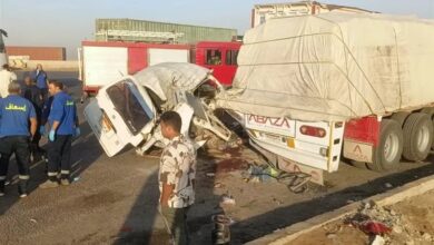 أسماء المصابين في حادث تصادم ميكروباص بتريلا على طريق الضبعة.. بينهم 7 أطفال