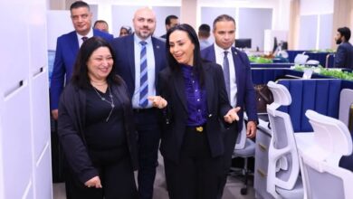 وزيرة التضامن الاجتماعي تتفقد المقر العام لصندوق دعم مشروعات الجمعيات الأهلية