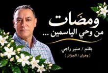 ومضات. من وحي الياسمين. بقلم / منير راجي