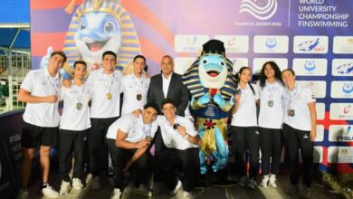 الفراعنة يتصدرون جدول ميداليات بطولة العالم للسباحة بالزعانف للجامعات 2026م