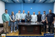 شباب بحري يهنئ مجلس إدارة نادي كفر الشيخ ويبحث سبل التعاون المشترك