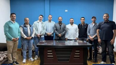 شباب بحري يهنئ مجلس إدارة نادي كفر الشيخ ويبحث سبل التعاون المشترك