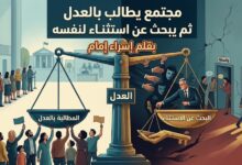 مجتمع يطالب بالعدل ثم يبحث عن استثناء لنفسه.. بقلم/ إسراء إمام